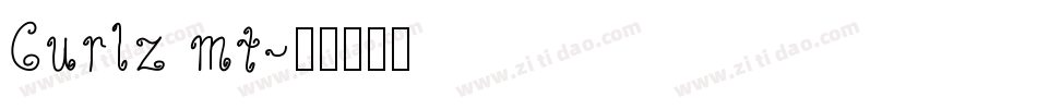 Curlz mt字体转换